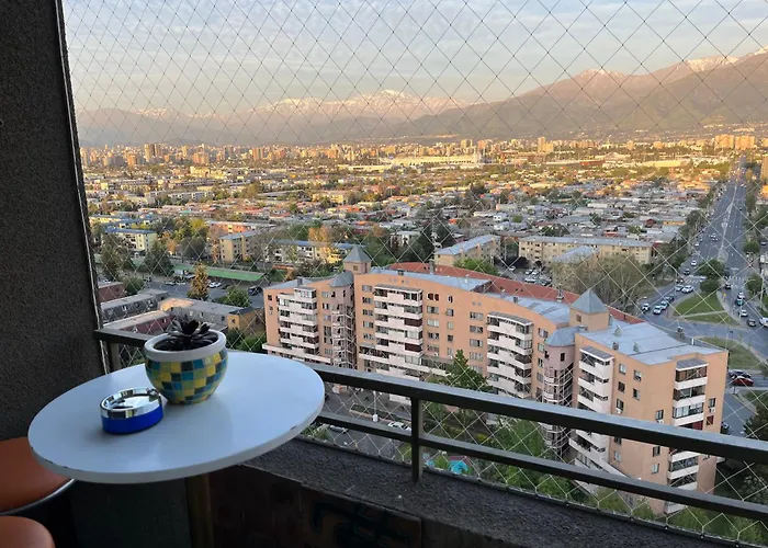 Amazing View Of Santiago Con Calefaccion Y Estacionamiento Interior